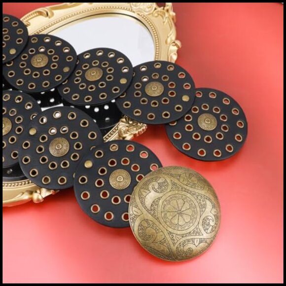 Wide Disc Link Belt Boho Western Waist Belt for Dresses Jeans Casual Wear main image 3